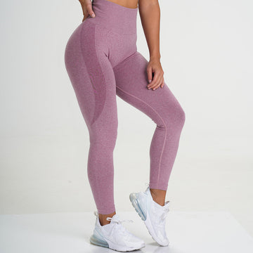 Seamless Knit Breathable Quick-dry Fitness Pants Peach-hip Yoga Leggings