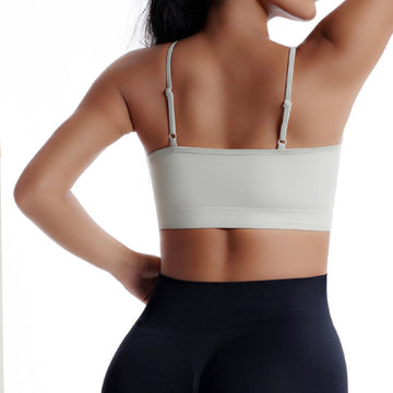 Seamless Removable Chest Pad Vest Sexy Yoga Top S130