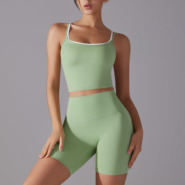 Skin-friendly Sports Shorts Running Fitness Yoga Set