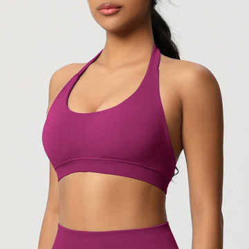 Seamless High Strength Gathering Breathable Fitness Wear Yoga Bra