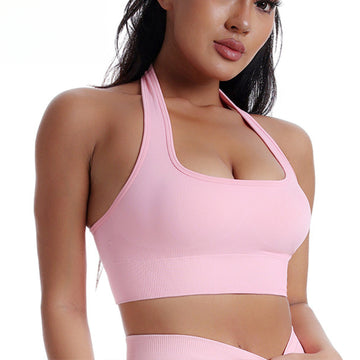 Seamless Neck Sports Bra S123