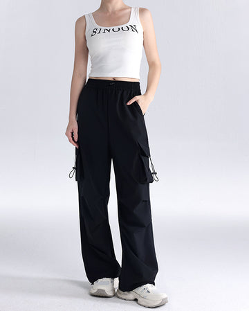 New Quick-drying Wide-leg Cargo Pants V017