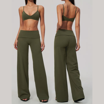 Sexy Beautiful Back High Elastic Breathable Yoga Set 9599