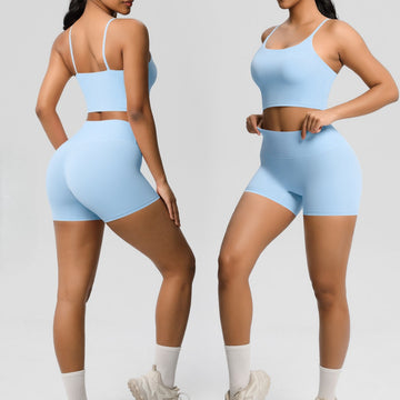 New Yoga Sports Underwear Fitness Shorts Set