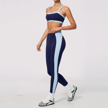 New Splicing Beauty Back Bra Tight Breathable Running Fitness Yoga Set 2567