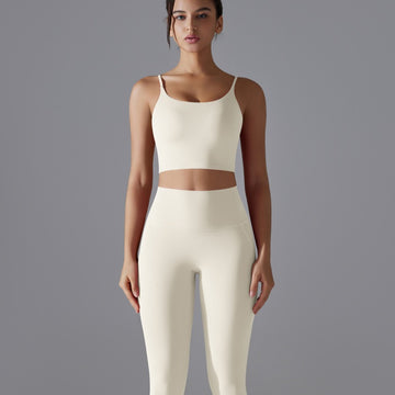 Naked Skin-friendly Yoga Clothes Fitness Running Sports Set