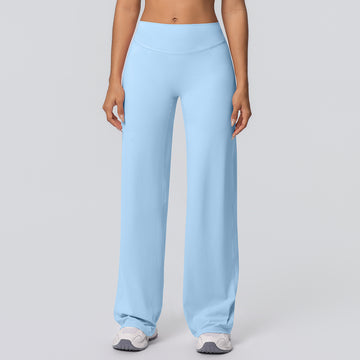 Skin-friendly Outdoor Sports High-waisted Straight-leg Loose Fitness Pants