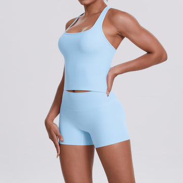 Quick-drying Sports Vest Running Fitness Suit Yoga Set
