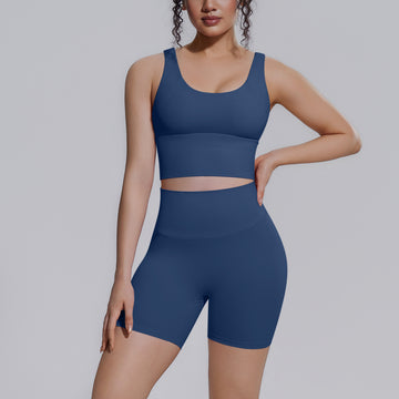 Sexy V-neck Beautiful Back Running Fitness Pants Yoga Set