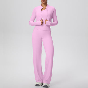 Long-sleeve Jacket Fitness Three-piece Set