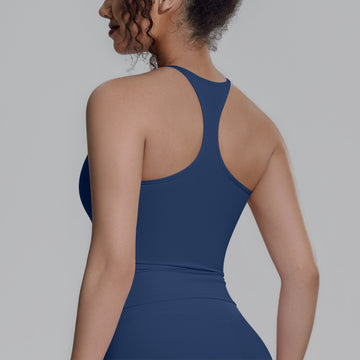 Tight Quick-drying Gym Top with Chest Pad I-shaped Vest