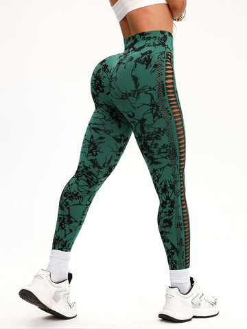 New Hollow Peach Hip Yoga Pants S296