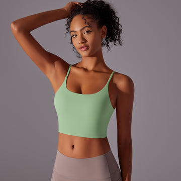 Sexy Back Fitness Top Fixed Chest Pad Yoga Bra