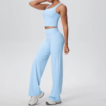 Naked Sports Vest Yoga Pants Two-piece Set