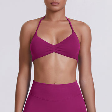 Seamless Sexy Sling Sports Beauty Back High Strength Gathering Yoga Bra