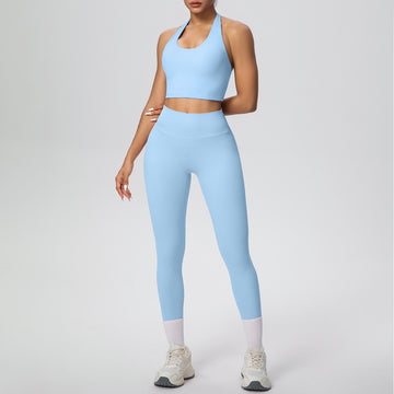 Sports Gathering Bra Running Shapewear Vest Yoga Set
