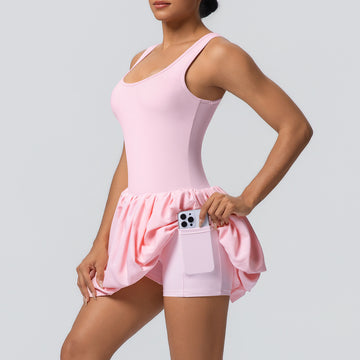 Sexy Back Pocket Leggings Culottes Jumpsuit Tennis Skirt