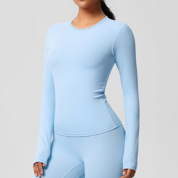 Skin-friendly and Breathable High-intensity Running Pilates Fitness Clothes Yoga Long Sleeves