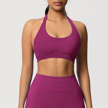 Seamless High Strength Gathering Breathable Fitness Wear Yoga Bra