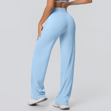 Skin-friendly Outdoor Sports High-waisted Straight-leg Loose Fitness Pants