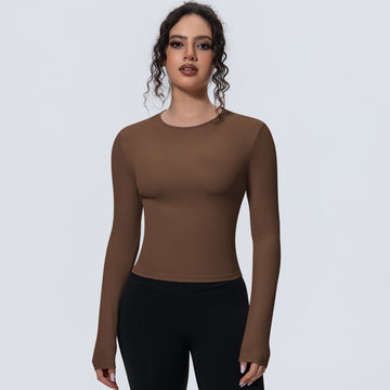 Skin-friendly and Breathable Sports Long-sleeved T-shirt Running Training Top