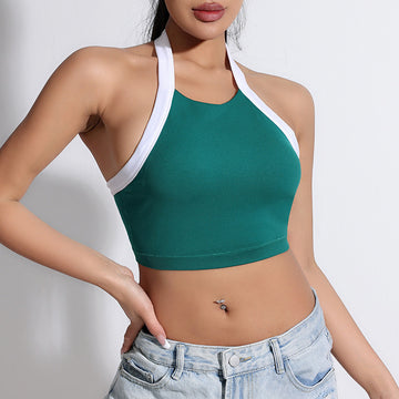 Contrasting Color Humbo Sports Bra S299