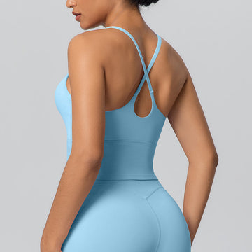 Cross Sling Beauty Back Sports Vest Casual Running Fitness Top