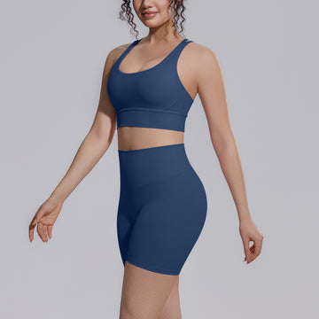 Naked Sports Sexy Beauty Back Bra Shock Absorption Running Fitness Pants Yoga Set