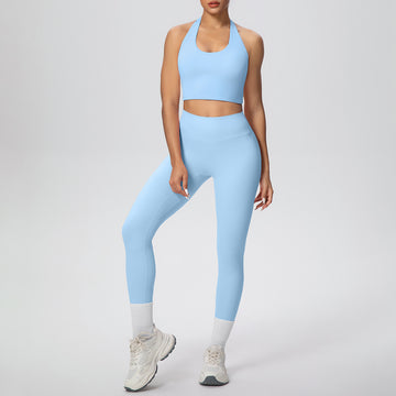 Sports Gathering Bra Running Shapewear Vest Yoga Set