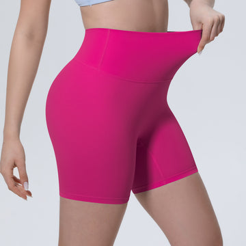 Naked High Waist Breathable Abdominal Fitness Shorts