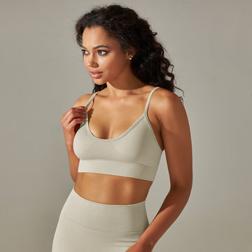 Seamless Knitted Quick-Drying Yoga Vest Outdoor Sports Fitness Bra