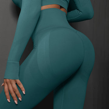 Seamless Peach Hip Training Yoga Leggings
