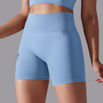 Seamless High-waisted Hip-lifting Tight Shorts Fitness Three-point Pants