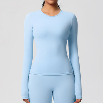 Skin-friendly and Breathable High-intensity Running Pilates Fitness Clothes Yoga Long Sleeves