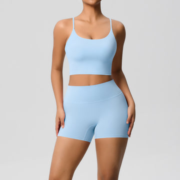 New Yoga Sports Underwear Fitness Shorts Set