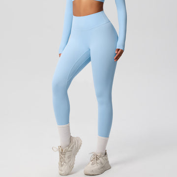 High Waist Nude Skin-friendly Tight Running Sports Yoga Leggings
