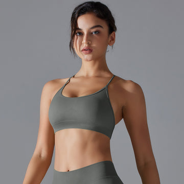 Seamless Knitted Yoga Bra Quick-Drying Sports Top