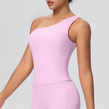 Oblique Shoulder Quick-drying Slim-fit Shaping Underwear Yoga Fitness Vest