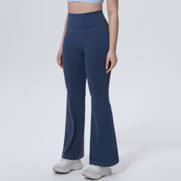 Skin-friendly High-waisted Elastic Training Wide-leg Fitness Pants