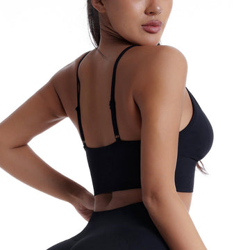 Seamless Slim Shoulder Strap Yoga Fitness Bra S124