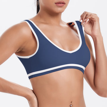 Naked Color Contrast Sports Beauty Back Yoga Bra