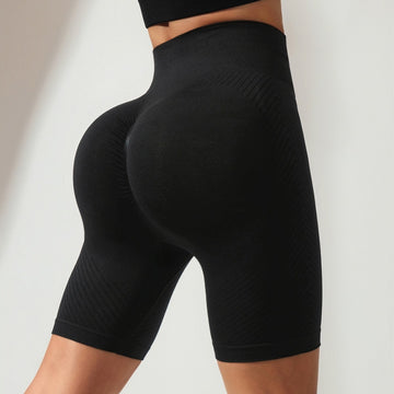 Seamless High-waisted Five-point Yoga Shorts S151