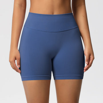 Seamless High-waisted Peach Hip-lifting Sports Shorts Tight and Quick-drying Yoga Three-point Pants
