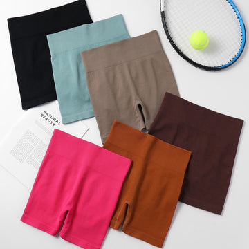 Seamless Threaded High Elastic Yoga Shorts S114