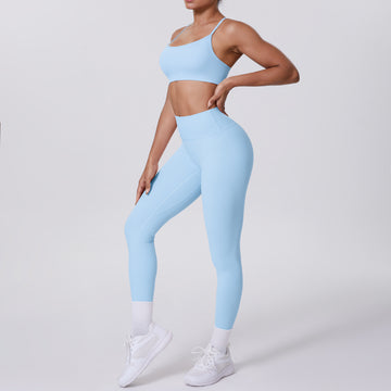 Naked Sports Trousers Sexy Back Bra Yoga Set