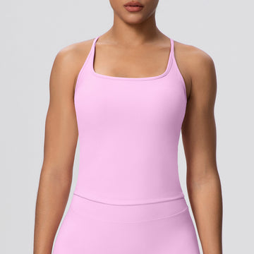 Tight Exercise Quick-Drying Fitness Yoga Vest with Chest Pad