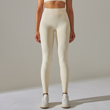 Seamless Knitted Belly Buttocks Moisture Wicking Yoga Leggings