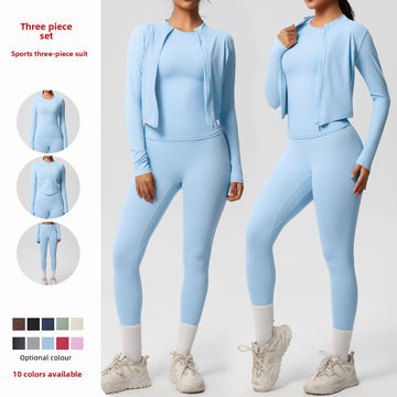 Three-piece Quick-drying Outdoor Running Sports Fitness Yoga Set