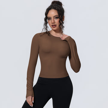 Skin-friendly and Breathable Sports Long-sleeved T-shirt Running Training Top