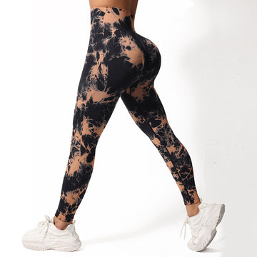2025 New Tie-dye Seamless Yoga Leggings S186